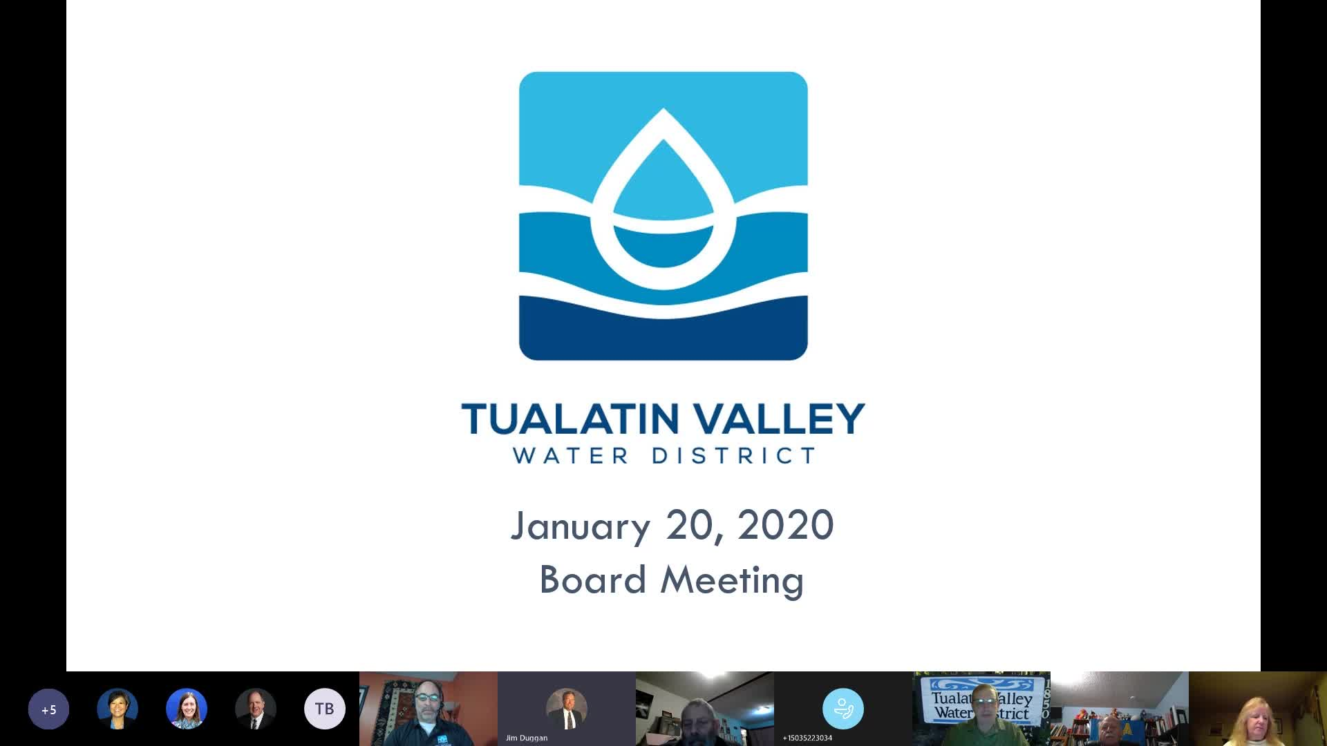 Thumbnail image for Tualatin Valley Water District Meeting January 21, 2021