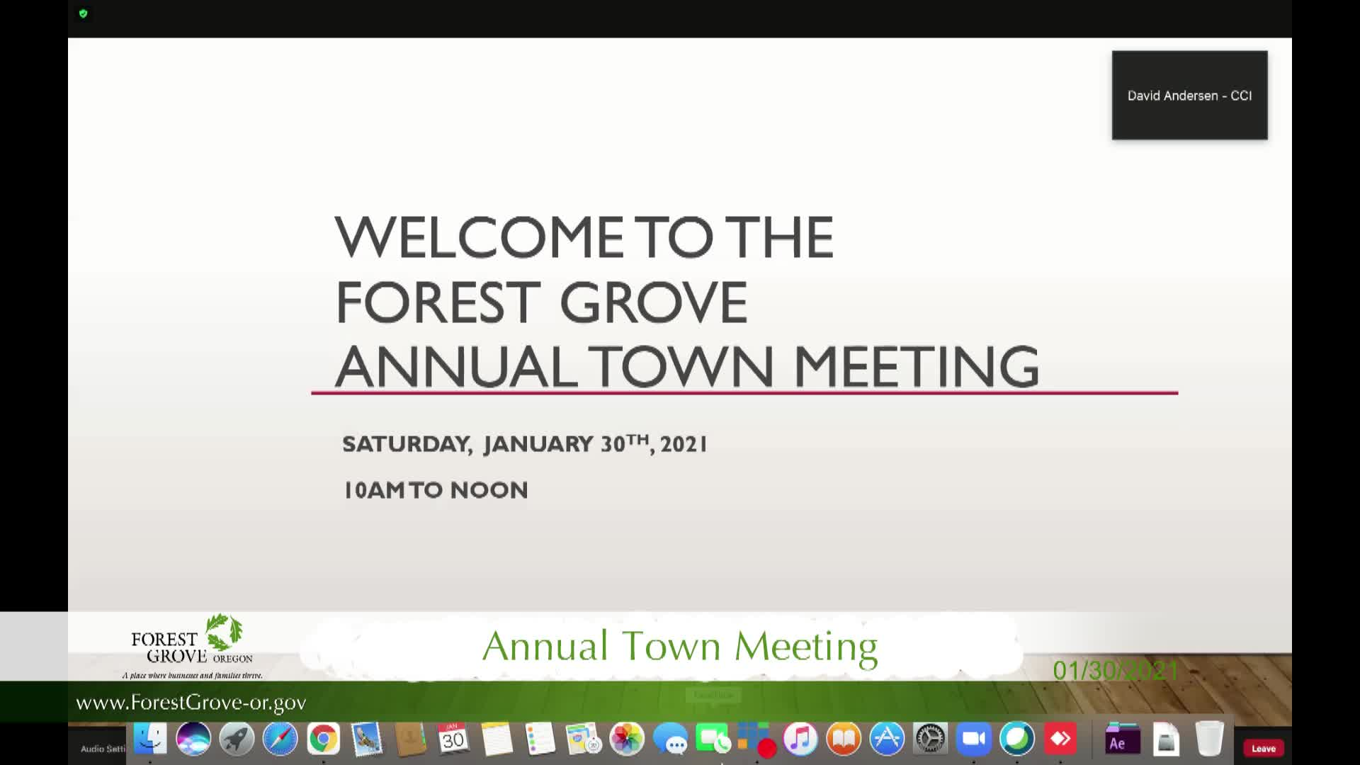 Thumbnail image for January 30, 2021 Forest Grove Annual Town Meeting