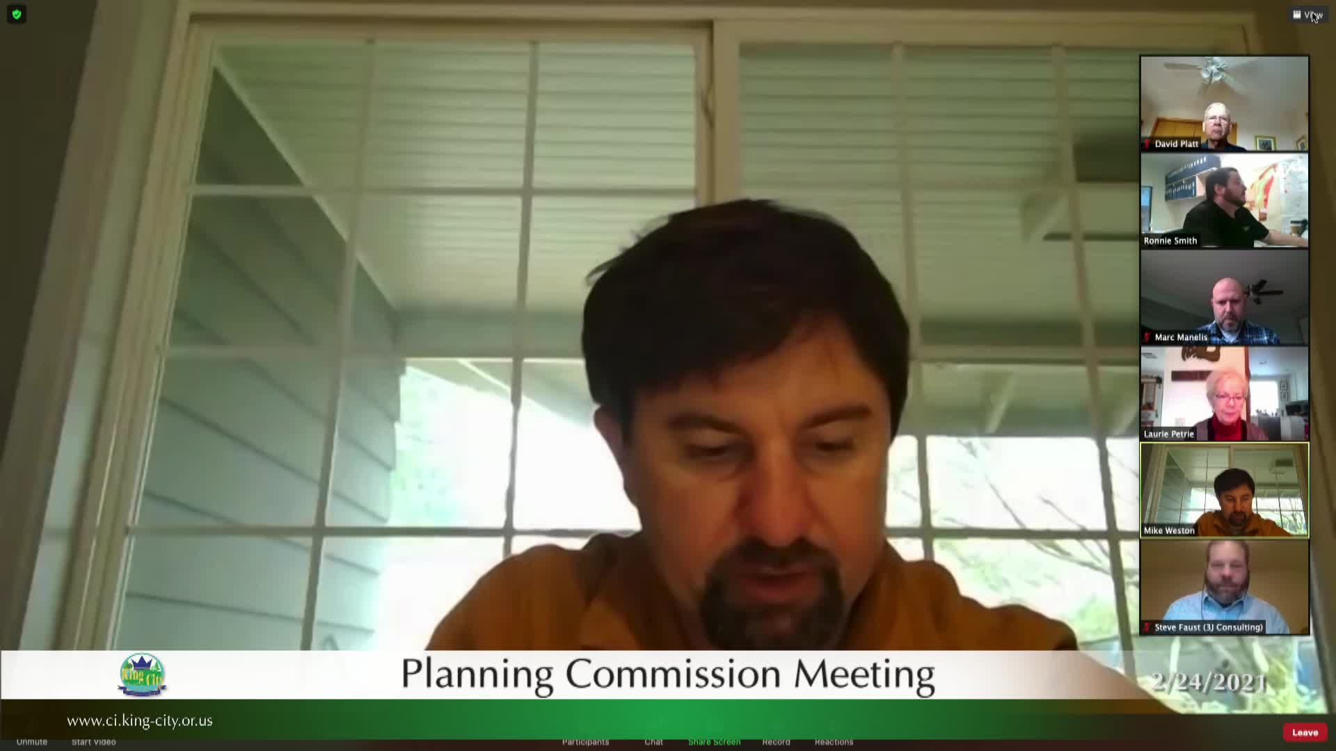 Thumbnail image for February 24, 2021 King City Planning Commission