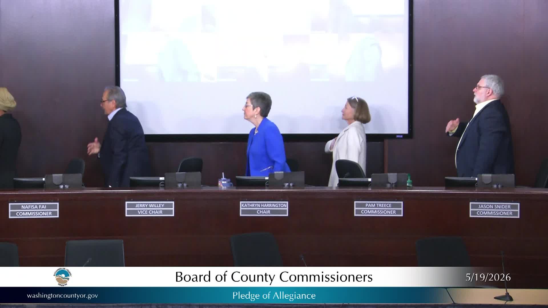 Thumbnail image for Washington County Board of Commissioners Meeting