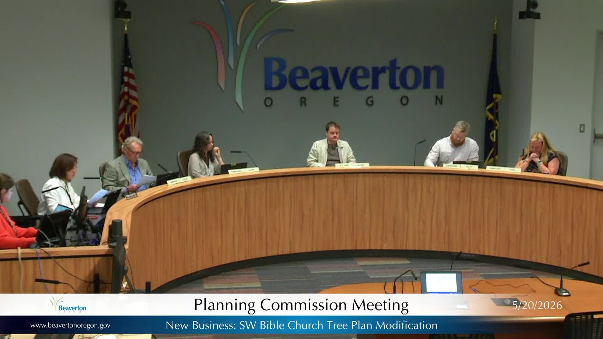Thumbnail image for May 20, 2026 - Beaverton Planning Commission Meeting
