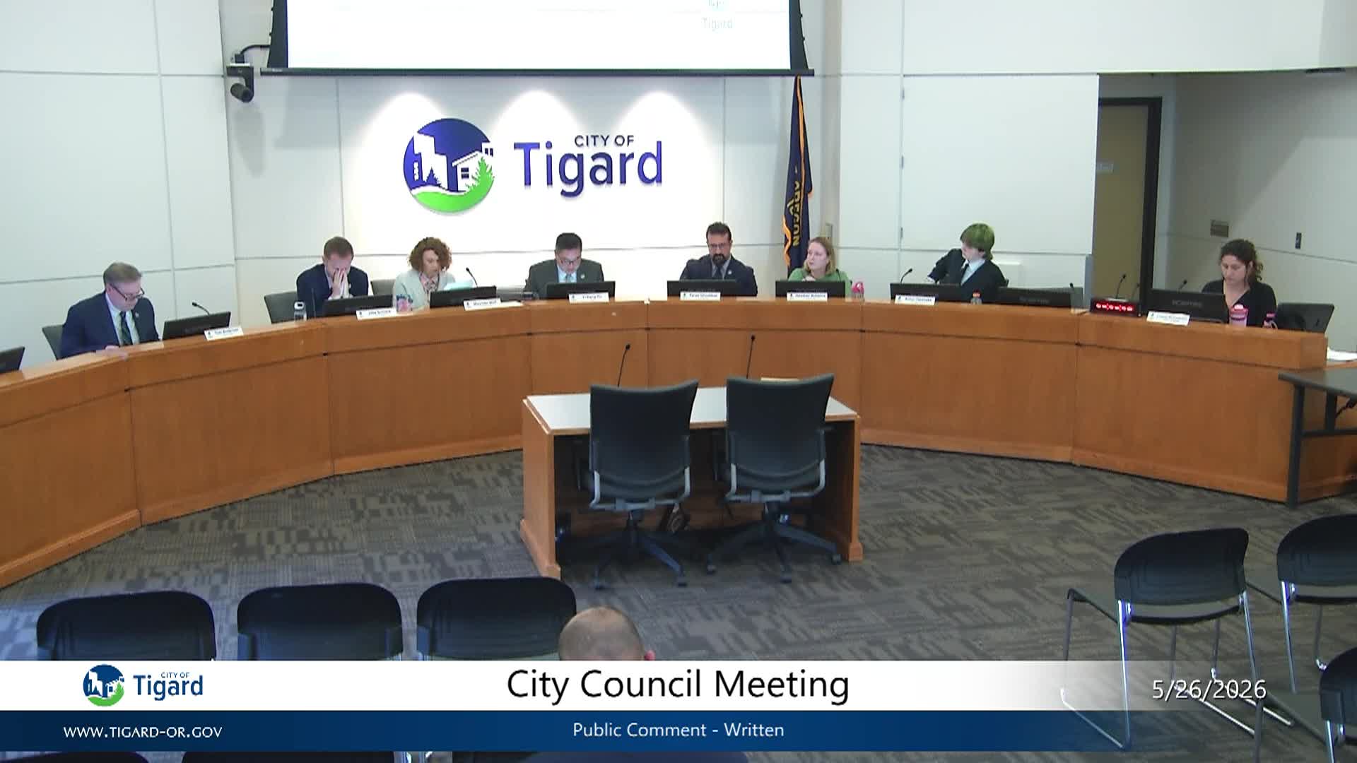 Thumbnail image for Tigard City Council Meeting
