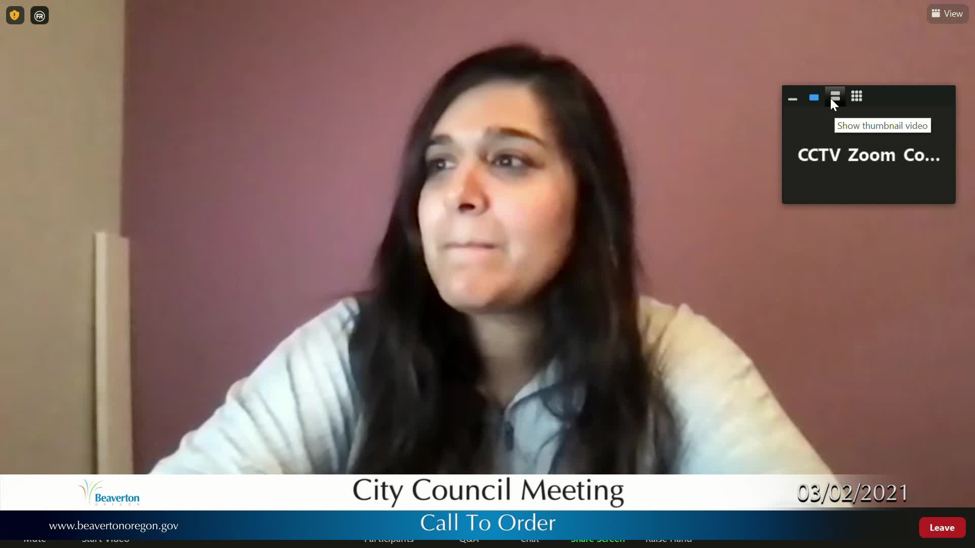 Thumbnail image for March 2, 2021: Beaverton City Council Meeting