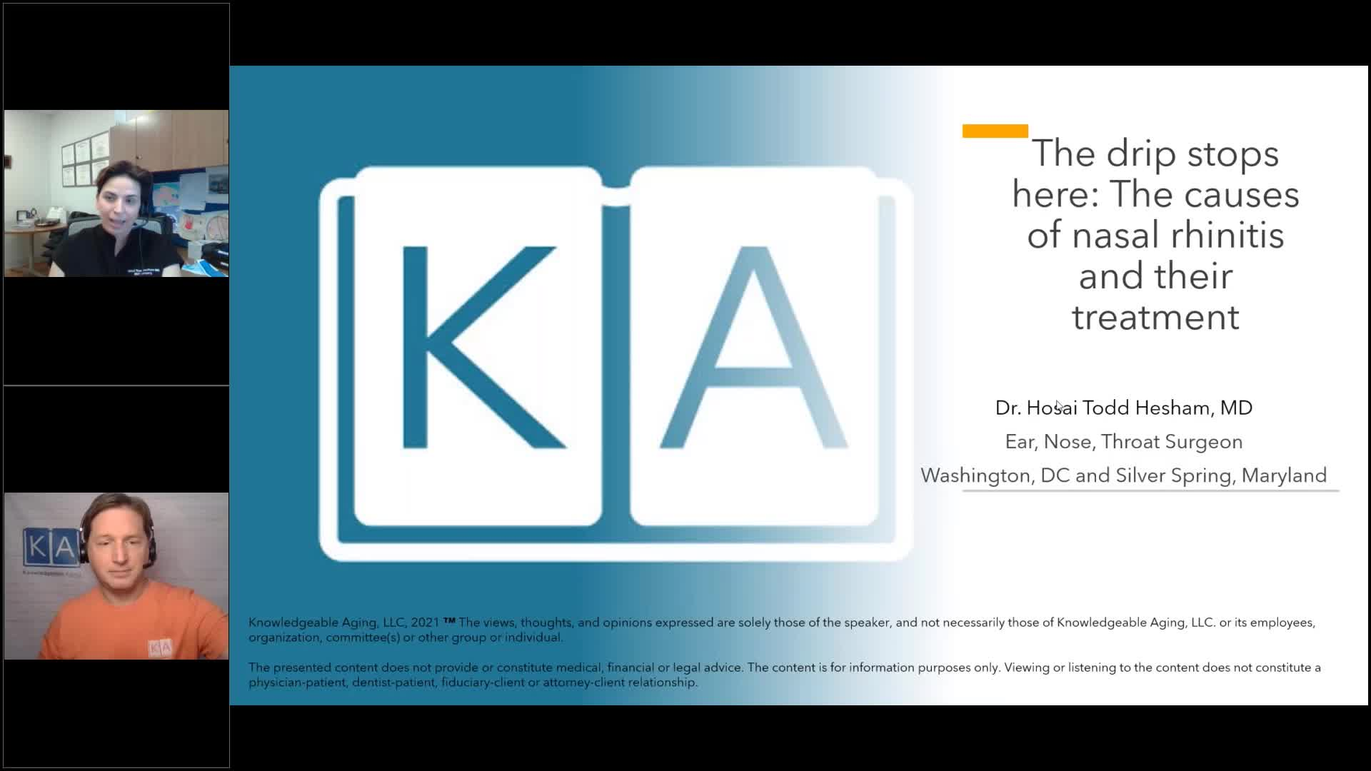 Thumbnail image for Knowledgeable Aging - The Drip Stops Here